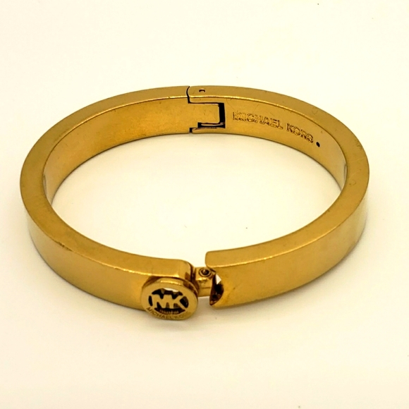 Michael Kors Logo Hinged Bangle Bracelet - Picture 11 of 16